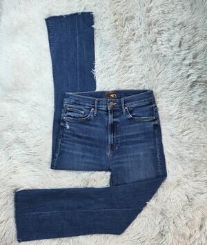 Mother The Insider Crop Frayed Jeans 26 / 2